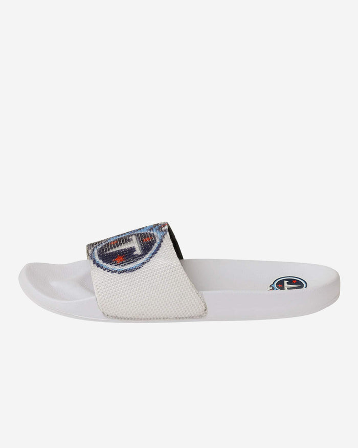 Tennessee Titans Womens Big Logo Shimmer Slide FOCO - FOCO.com