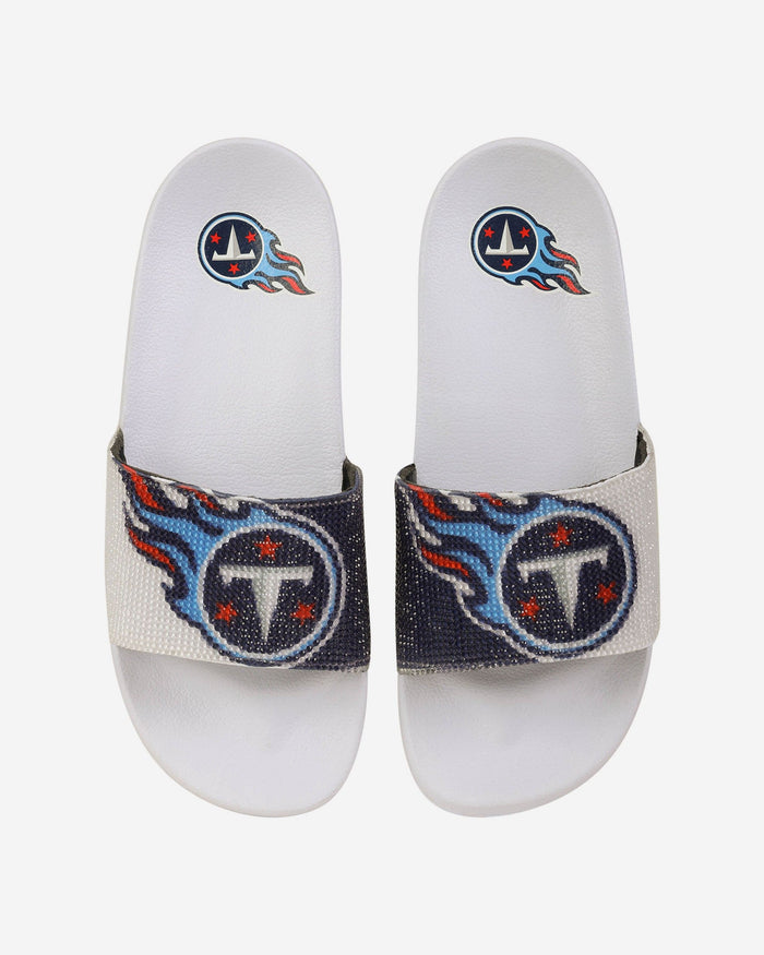 Tennessee Titans Womens Big Logo Shimmer Slide FOCO S - FOCO.com