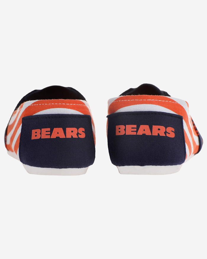 Chicago Bears Womens Stripe Canvas Shoe FOCO - FOCO.com