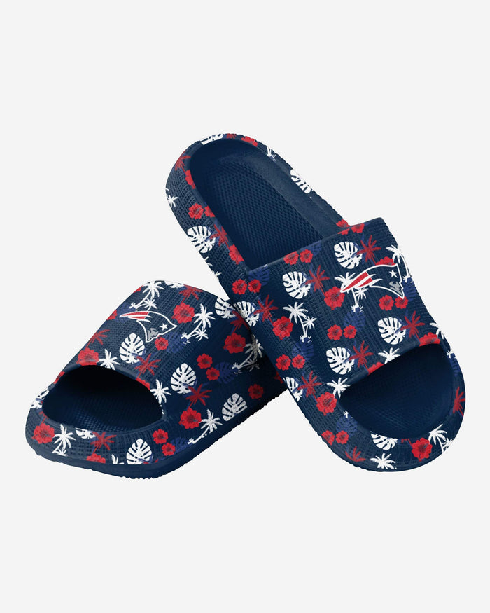 New England Patriots Womens Floral Pillow Slide FOCO - FOCO.com