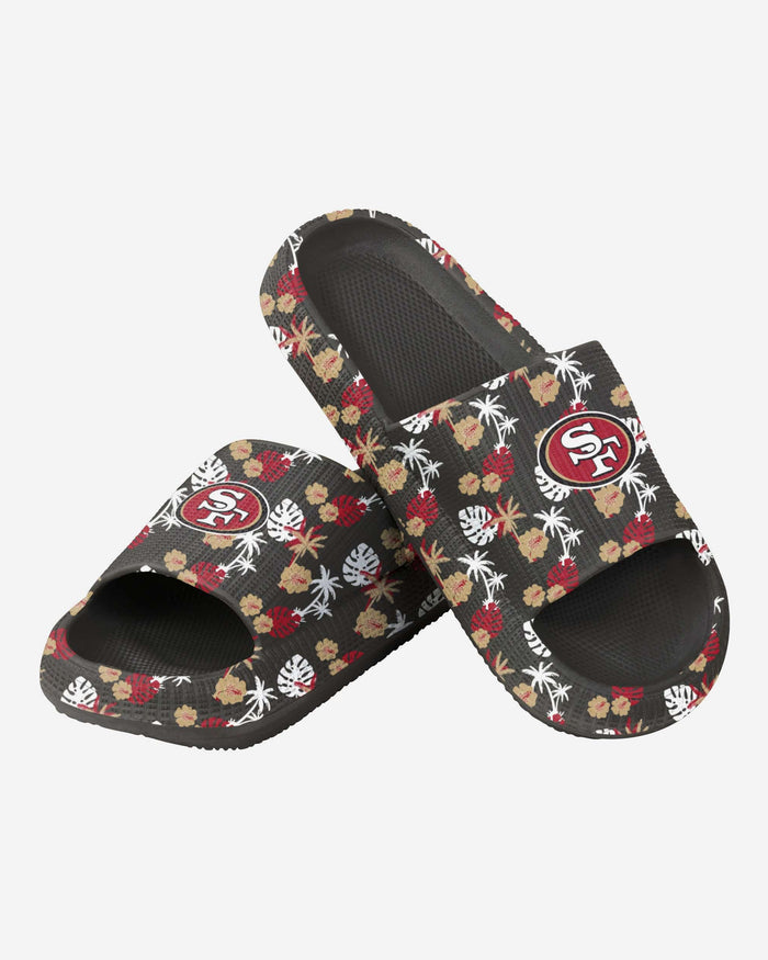 San Francisco 49ers Womens Floral Pillow Slide FOCO - FOCO.com