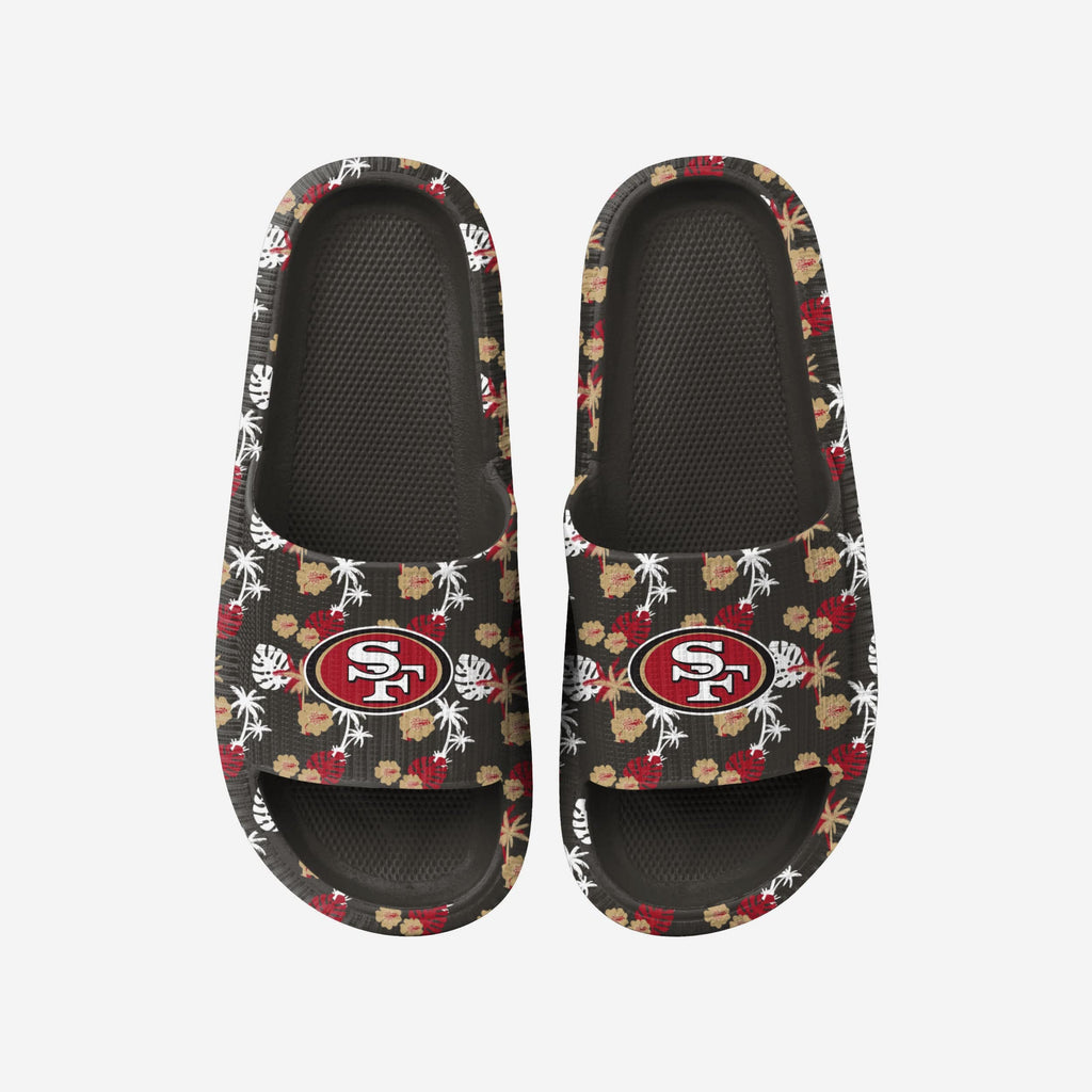 San Francisco 49ers Womens Floral Pillow Slide FOCO S - FOCO.com