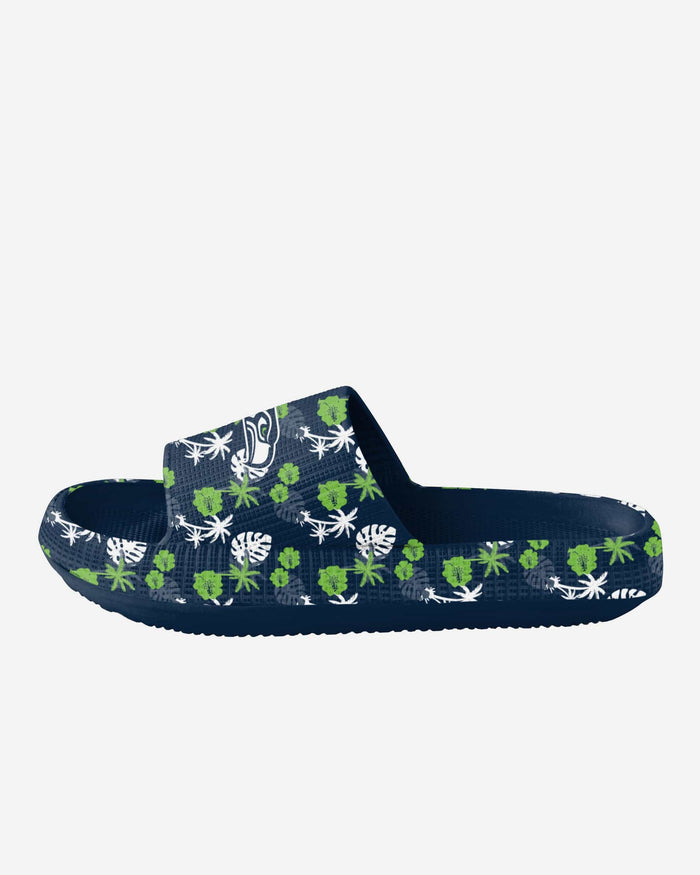 Seattle Seahawks Womens Floral Pillow Slide FOCO - FOCO.com