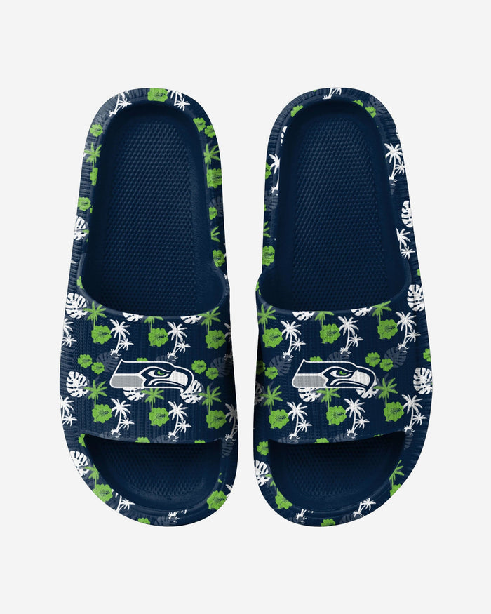 Seattle Seahawks Womens Floral Pillow Slide FOCO S - FOCO.com