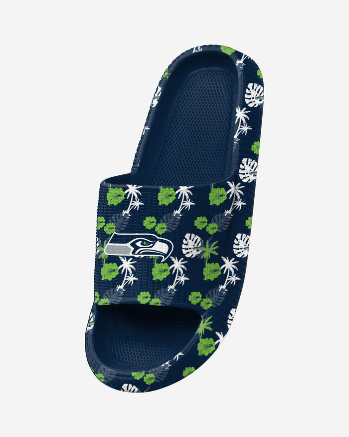 Seattle Seahawks Womens Floral Pillow Slide FOCO - FOCO.com