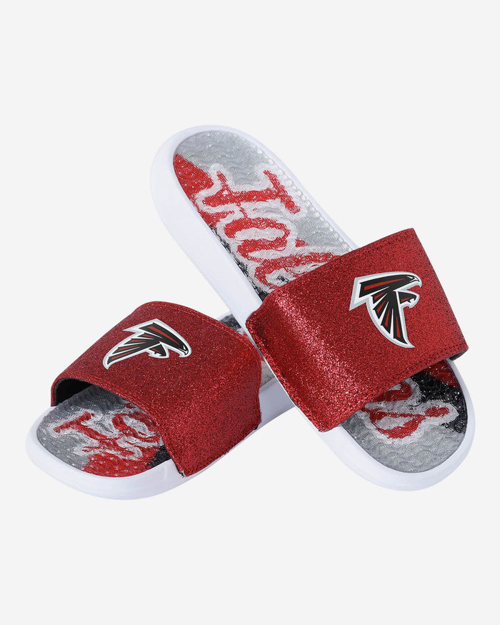 Atlanta Falcons Womens Glitter Gel Slide FOCO - FOCO.com