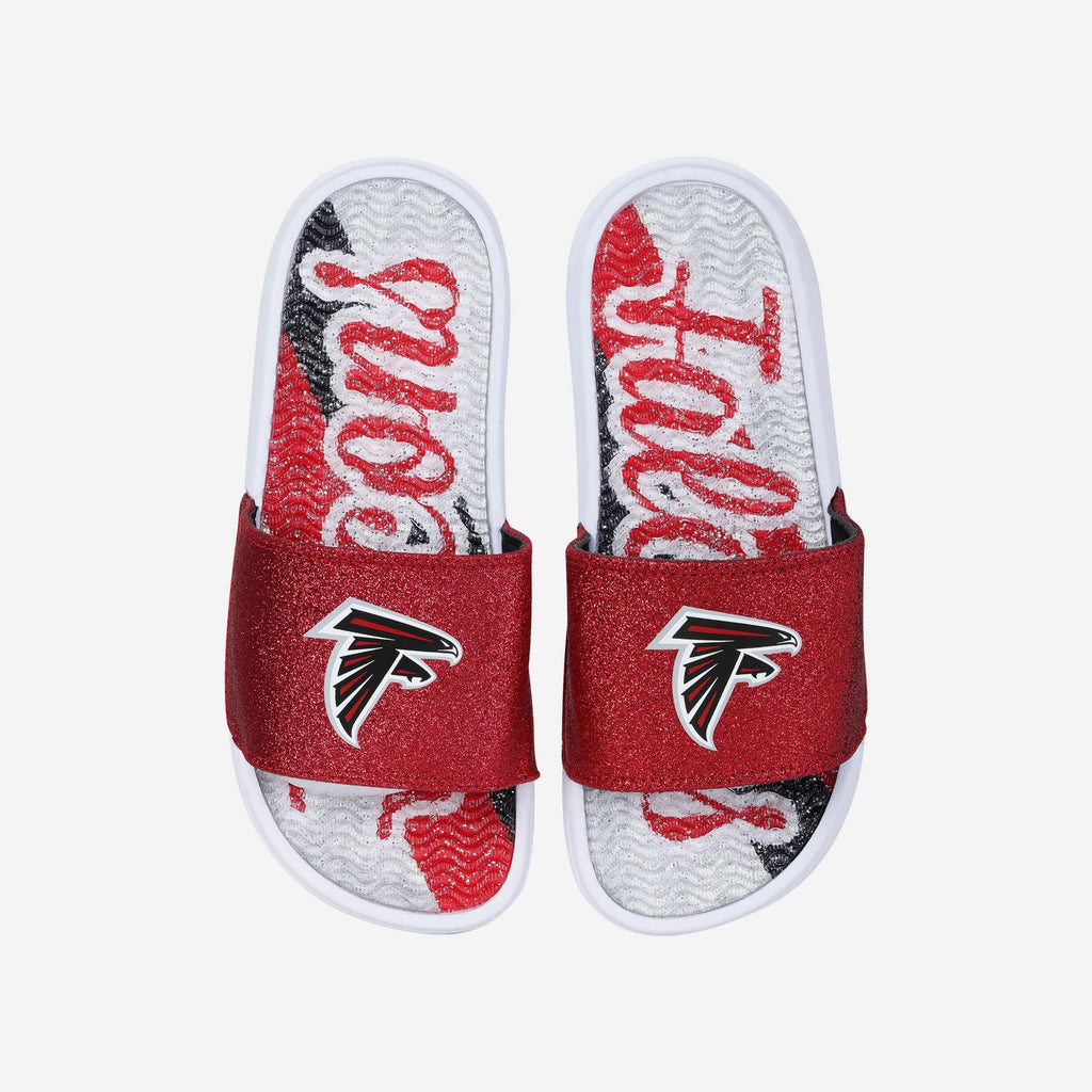 Atlanta Falcons Womens Glitter Gel Slide FOCO S - FOCO.com