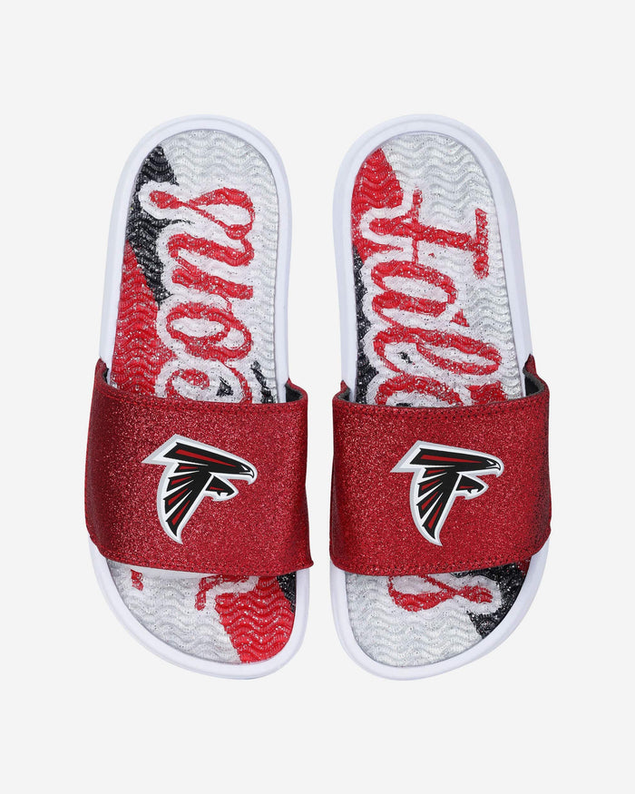 Atlanta Falcons Womens Glitter Gel Slide FOCO S - FOCO.com