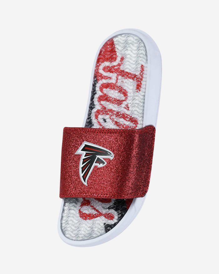 Atlanta Falcons Womens Glitter Gel Slide FOCO - FOCO.com