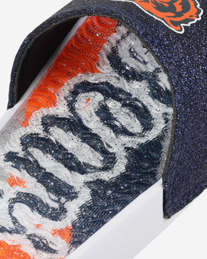 Chicago Bears Womens Glitter Gel Slide FOCO - FOCO.com