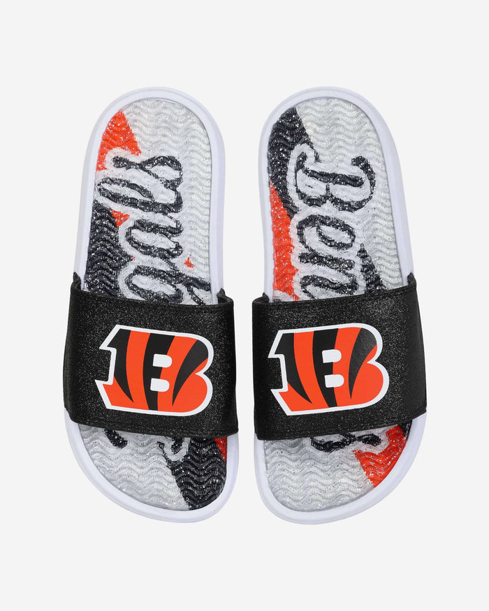 Cincinnati Bengals Womens Glitter Gel Slide FOCO S - FOCO.com