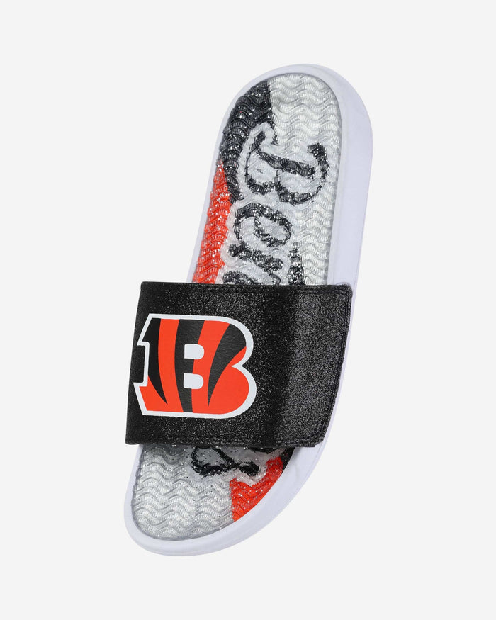 Cincinnati Bengals Womens Glitter Gel Slide FOCO - FOCO.com