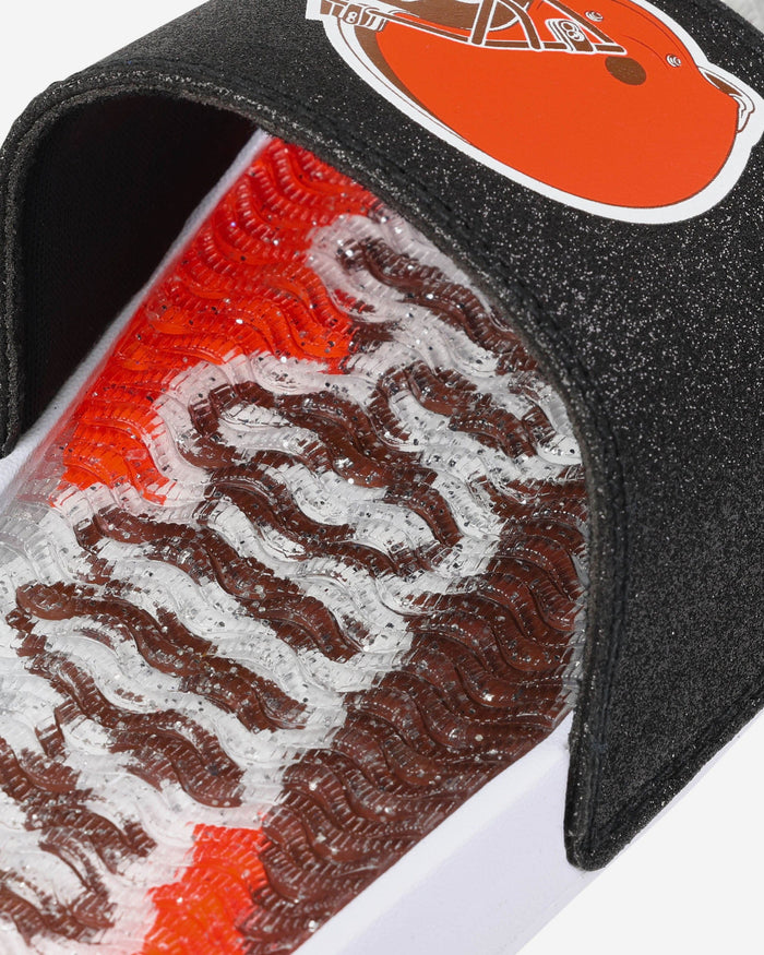 Cleveland Browns Womens Glitter Gel Slide FOCO - FOCO.com