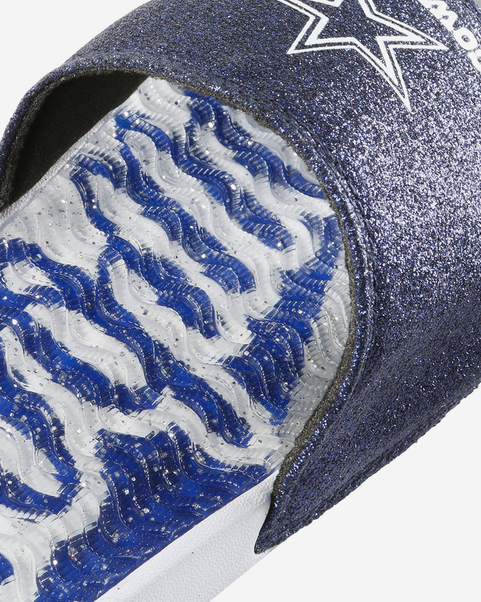 Dallas Cowboys Womens Glitter Gel Slide FOCO - FOCO.com