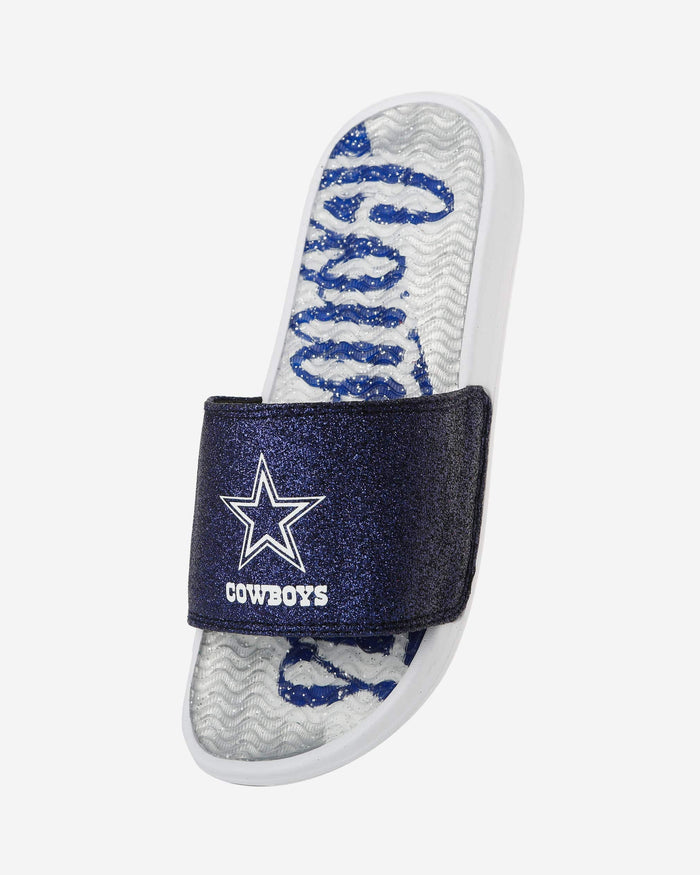 Dallas Cowboys Womens Glitter Gel Slide FOCO - FOCO.com