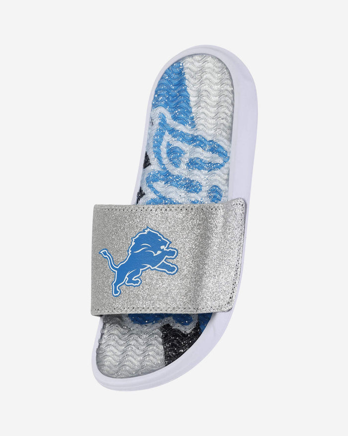 Detroit Lions Womens Glitter Gel Slide FOCO - FOCO.com