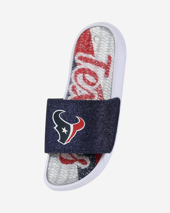 Houston Texans Womens Glitter Gel Slide FOCO - FOCO.com