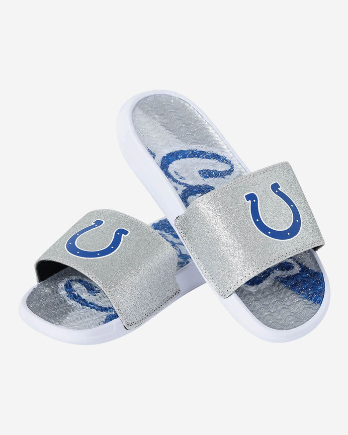 Indianapolis Colts Womens Glitter Gel Slide FOCO - FOCO.com