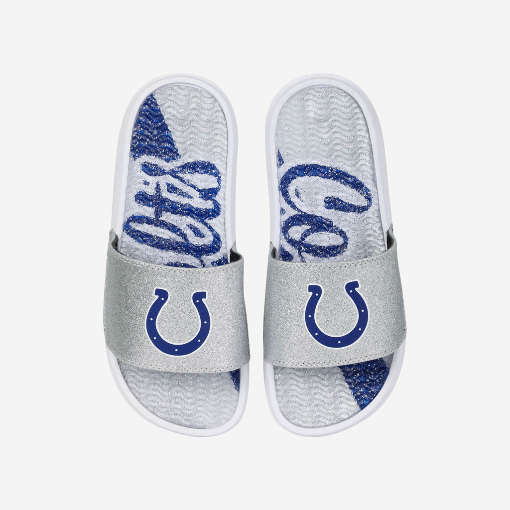 Indianapolis Colts Womens Glitter Gel Slide FOCO S - FOCO.com