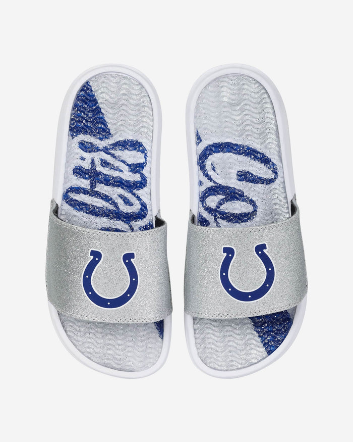 Indianapolis Colts Womens Glitter Gel Slide FOCO S - FOCO.com