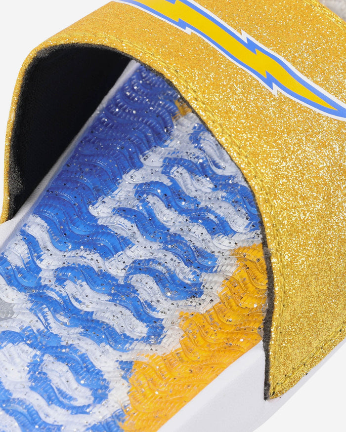 Los Angeles Chargers Womens Glitter Gel Slide FOCO - FOCO.com