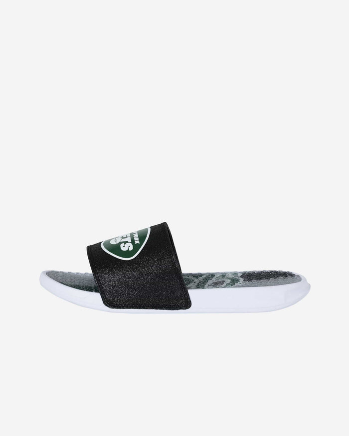 New York Jets Womens Glitter Gel Slide FOCO - FOCO.com