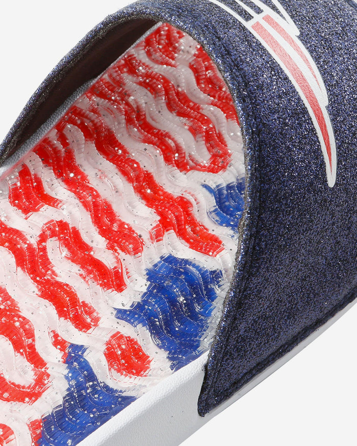 New England Patriots Womens Glitter Gel Slide FOCO - FOCO.com