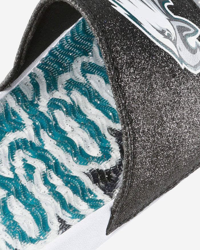 Philadelphia Eagles Womens Glitter Gel Slide FOCO - FOCO.com