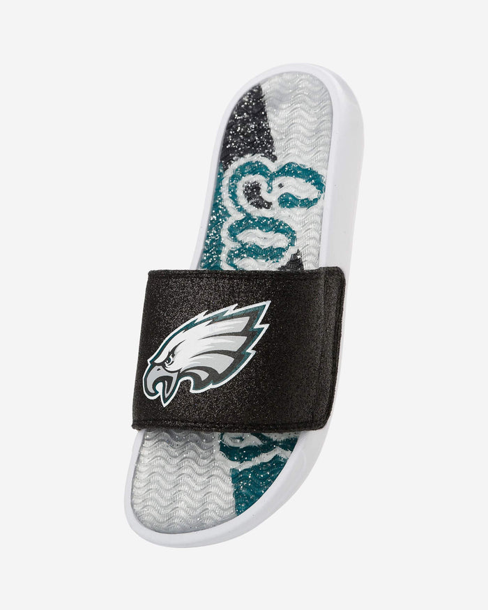 Philadelphia Eagles Womens Glitter Gel Slide FOCO - FOCO.com