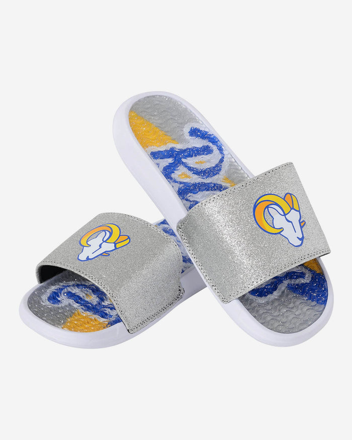 Los Angeles Rams Womens Glitter Gel Slide FOCO - FOCO.com