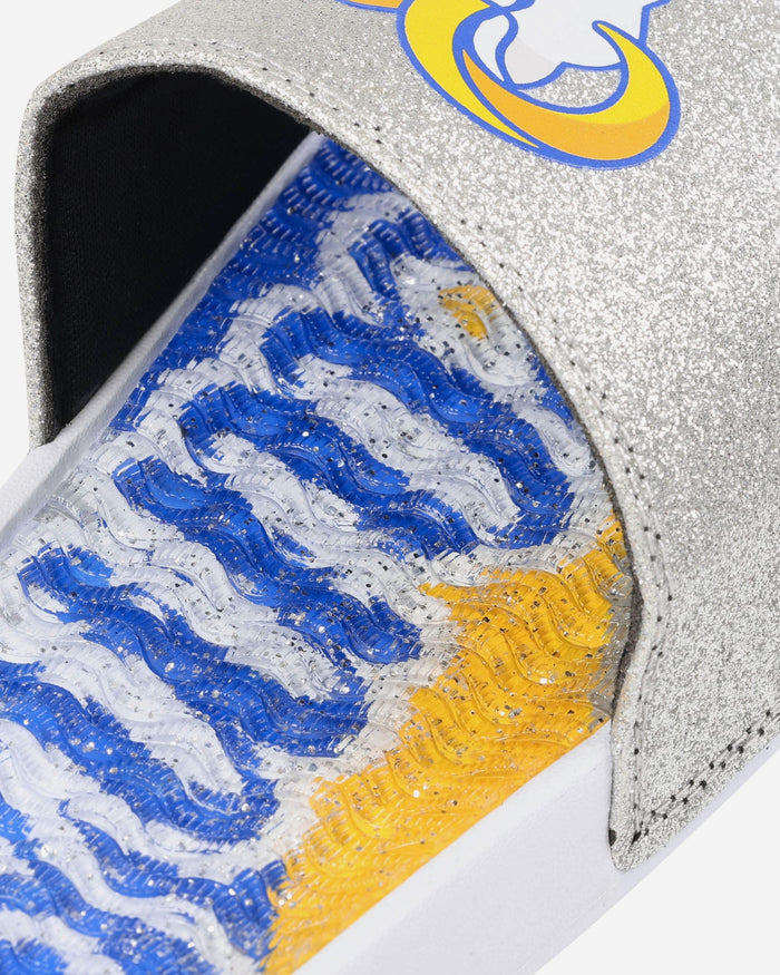 Los Angeles Rams Womens Glitter Gel Slide FOCO - FOCO.com