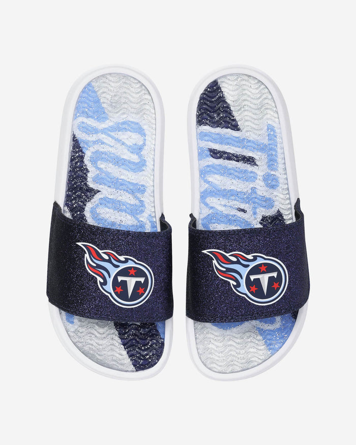 Tennessee Titans Womens Glitter Gel Slide FOCO S - FOCO.com