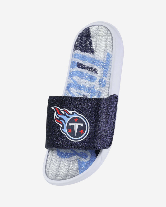 Tennessee Titans Womens Glitter Gel Slide FOCO - FOCO.com