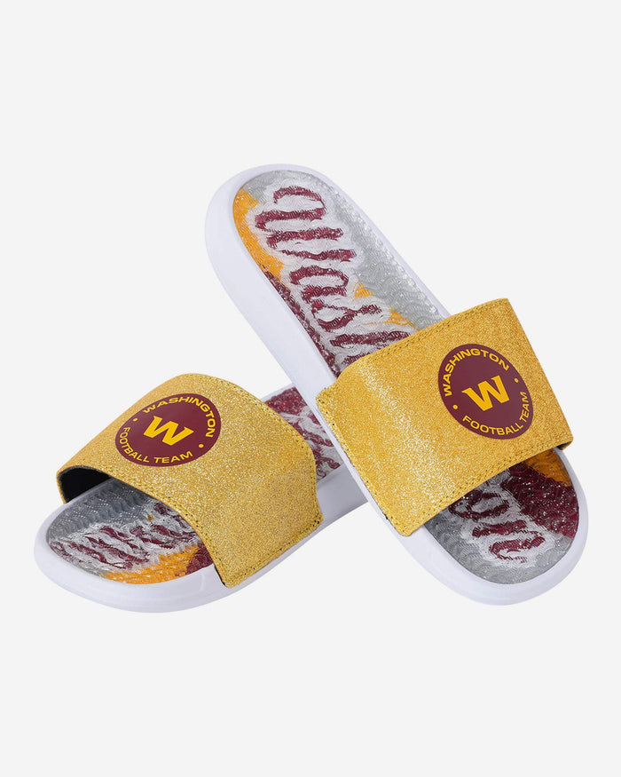 Washington Commanders Womens Original Glitter Gel Slide FOCO - FOCO.com