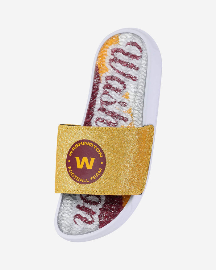 Washington Commanders Womens Original Glitter Gel Slide FOCO - FOCO.com