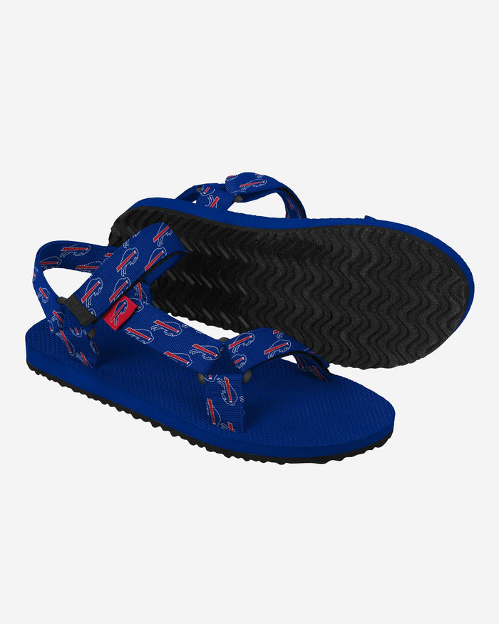 Buffalo Bills Womens Repeat Logo Strap Sandal FOCO - FOCO.com