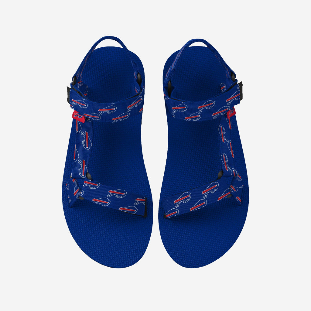 Buffalo Bills Womens Repeat Logo Strap Sandal FOCO S - FOCO.com