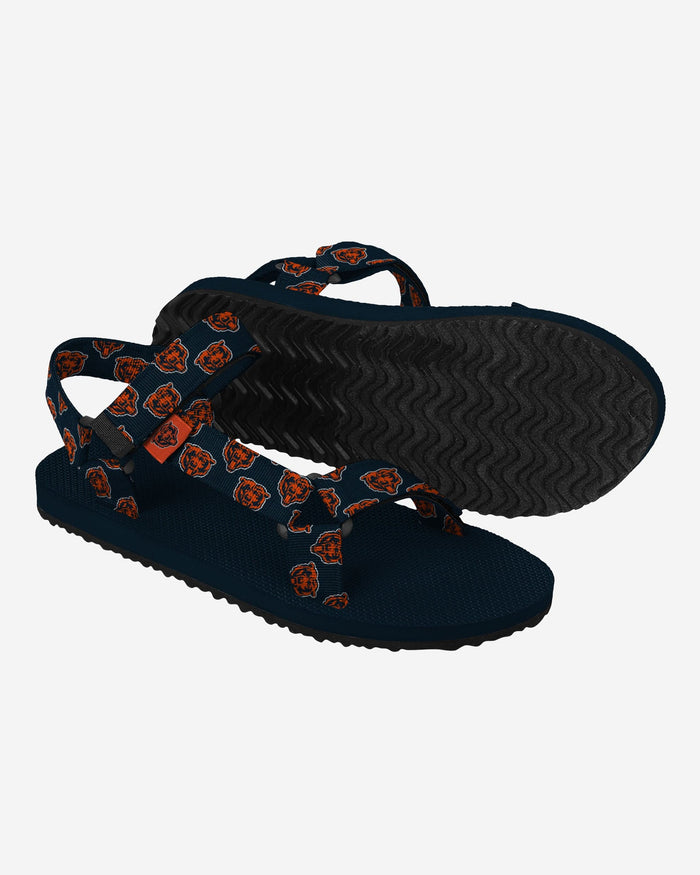 Chicago Bears Womens Repeat Logo Strap Sandal FOCO - FOCO.com