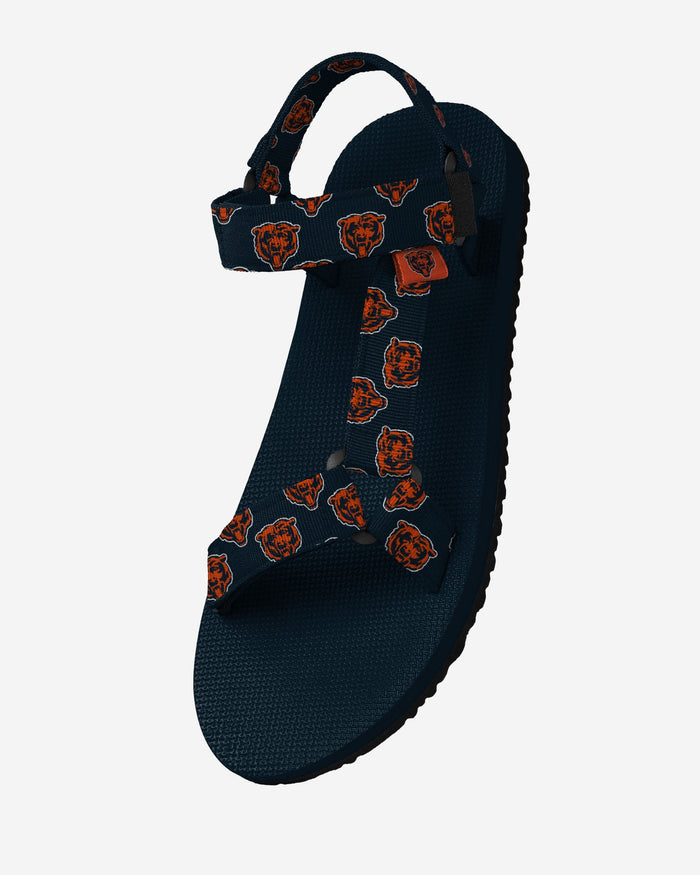 Chicago Bears Womens Repeat Logo Strap Sandal FOCO - FOCO.com