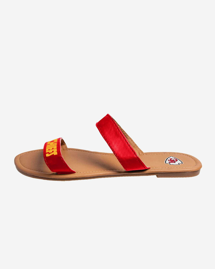 Kansas City Chiefs Double Strap Slide Sandals FOCO - FOCO.com