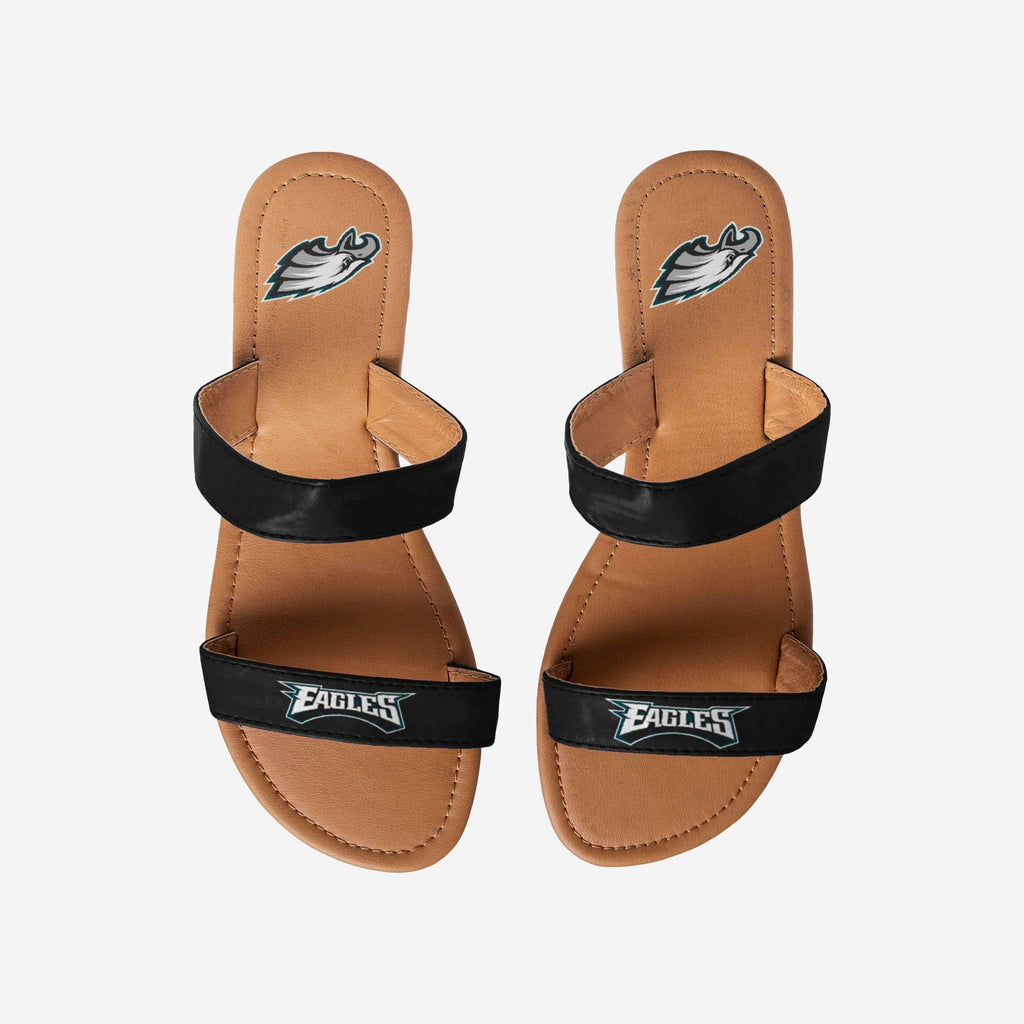 Philadelphia Eagles Double Strap Slide Sandals FOCO - FOCO.com