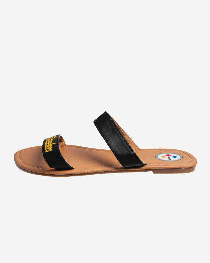 Pittsburgh Steelers Double Strap Slide Sandals FOCO - FOCO.com