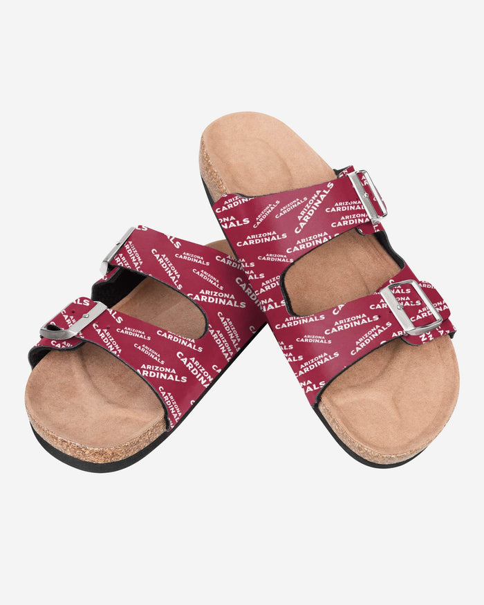 Arizona Cardinals Womens Mini Print Double Buckle Sandal FOCO - FOCO.com