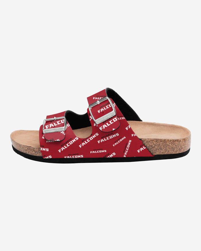 Atlanta Falcons Womens Mini Print Double Buckle Sandal FOCO - FOCO.com