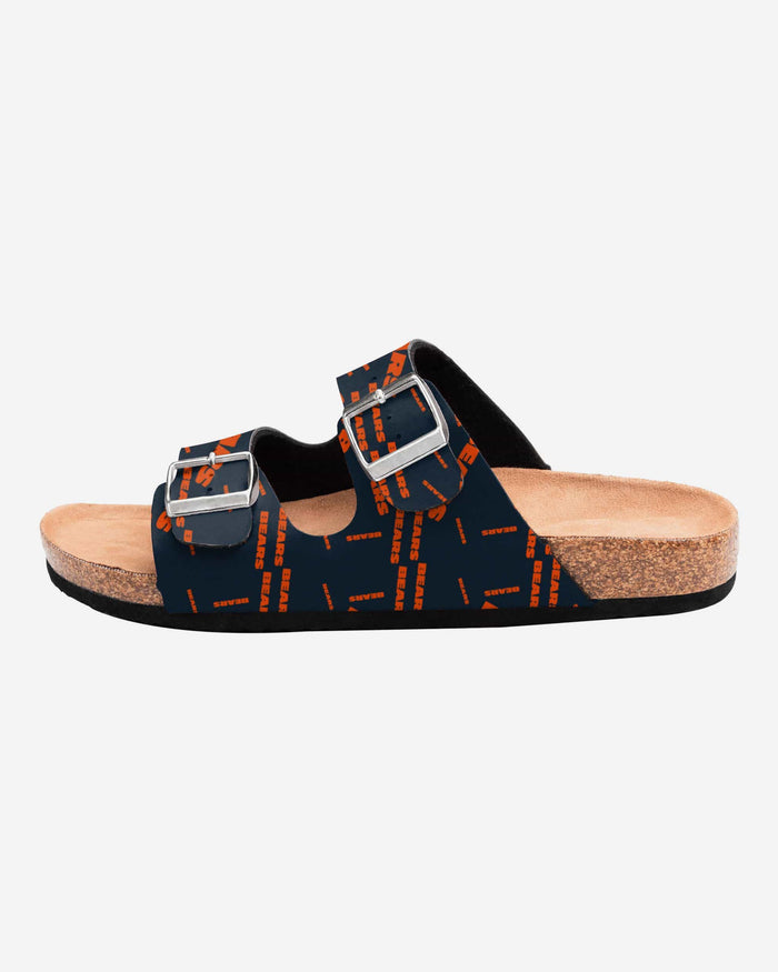 Chicago Bears Womens Mini Print Double Buckle Sandal FOCO - FOCO.com