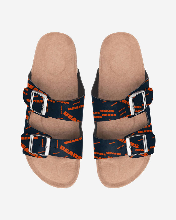 Chicago Bears Womens Mini Print Double Buckle Sandal FOCO S - FOCO.com