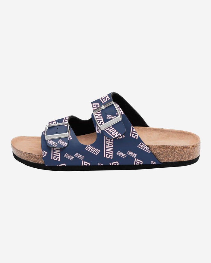 New York Giants Womens Mini Print Double Buckle Sandal FOCO - FOCO.com