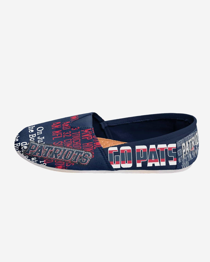 New England Patriots Thematic Womens Canvas Shoe FOCO - FOCO.com