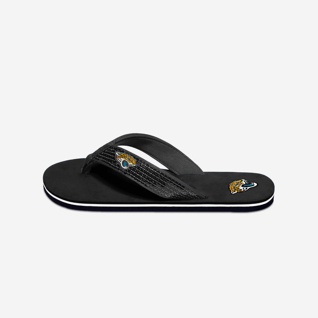 Jacksonville Jaguars Womens Sequin Flip Flop FOCO - FOCO.com