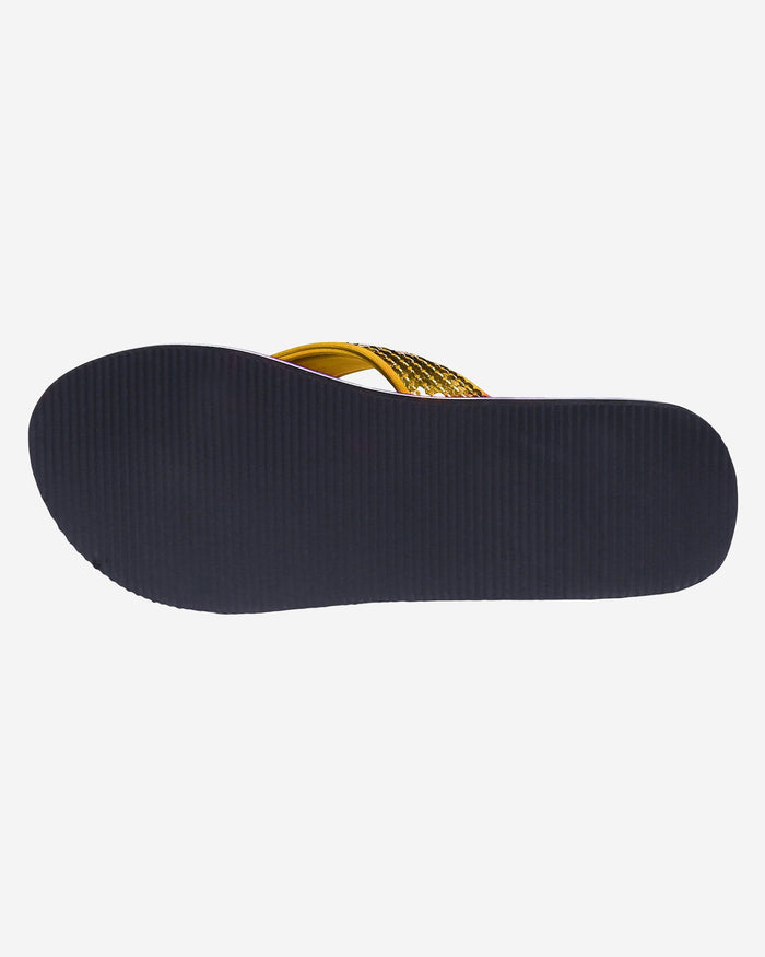Pittsburgh Steelers Womens Sequin Flip Flop FOCO - FOCO.com